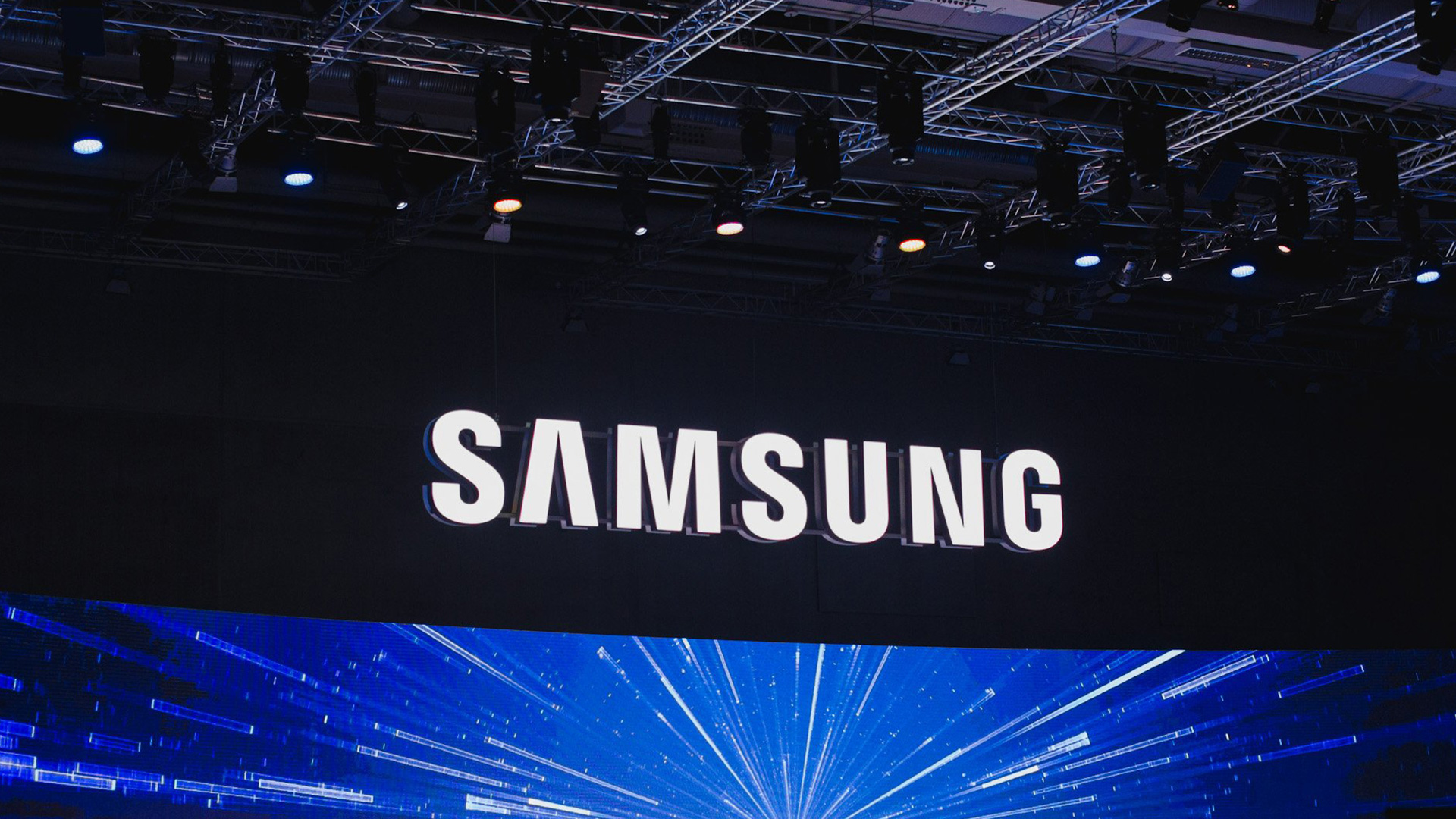 samsung三星logo設計(jì)門(mén)頭效果/