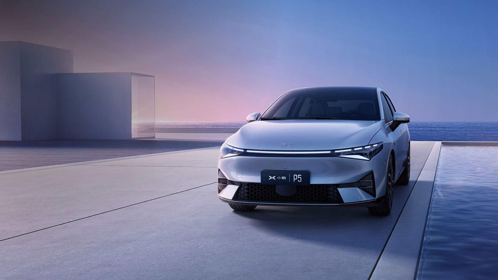 全新小(xiǎo)鵬汽車(chē)LOGO設計(jì)車(chē)型圖