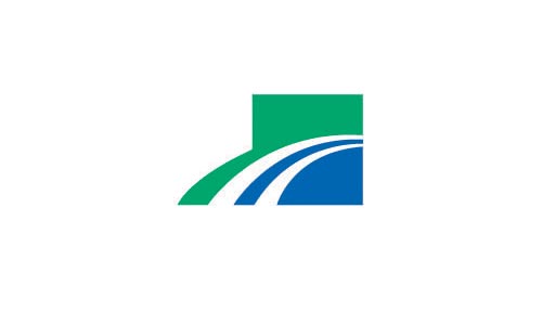 藍(lán)色色塊與綠(lǜ)色色塊組合而成的(de)公路(lù)LOGO設計(jì)