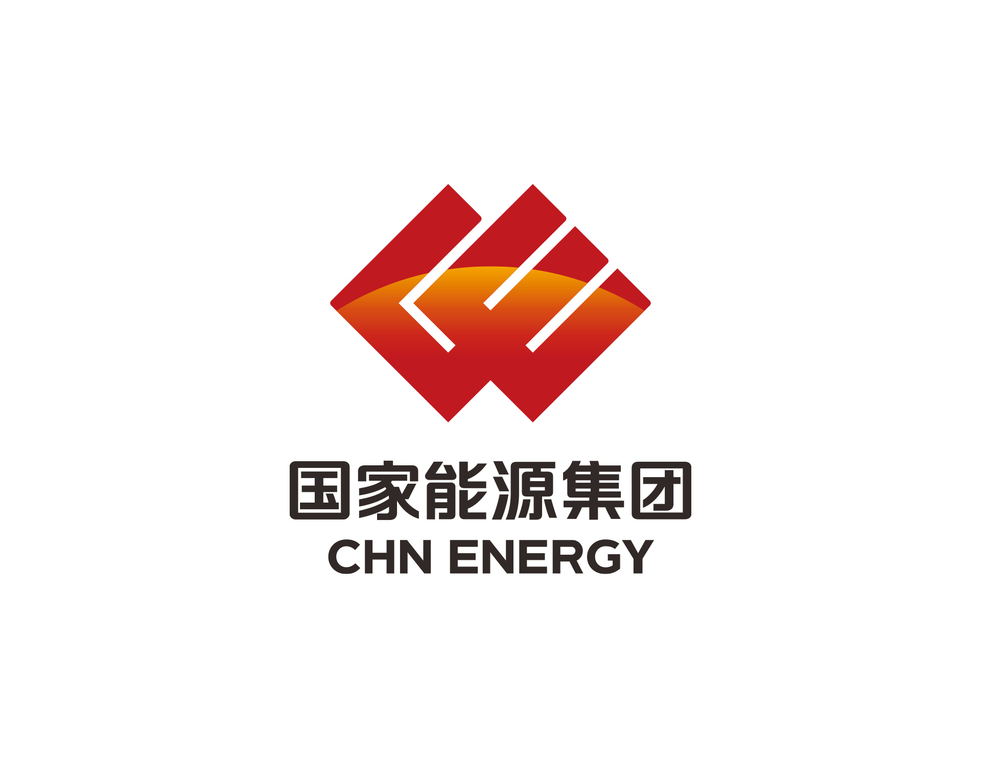 國(guó)華能(néng)源投資公司LOGO創意是(shì)以CE英文(wén)首字母為(wèi)結構，以紅(hóng)色和(hé)太陽的(de)光(guāng)暈代表能(néng)源