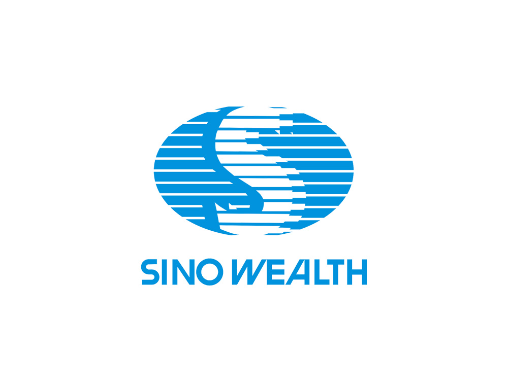 中穎電(diàn)子(zǐ)logo設計(jì)是(shì)以品牌SINO WEALTH的(de)首字母S與地(dì)球相(xiàng)結合