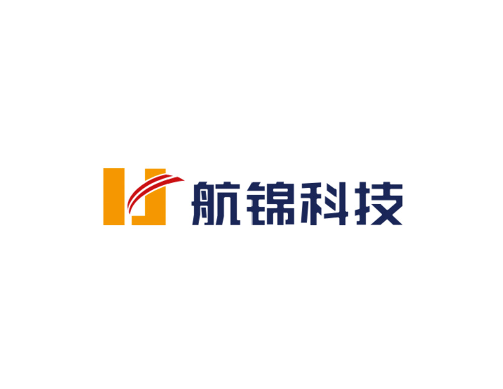 航錦科(kē)技(jì)logo設計(jì)，創意是(shì)以HJ字母圖形化(huà)而成，簡潔易記。